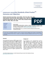 Healthcare Simulation Standards of Best PracticeTM RESULTADOS Y OBJETIVOS