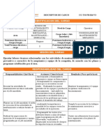 Descriptor Cargo MECHANICAL MAINTENANCE - MOBILE EQ. TECNICO DE MANTENIMIENTO MECANICO II 2022-01-20T19 - 07 - 03Z