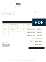 Free Gym Invoice Template US