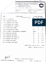 Graduation Marksheet