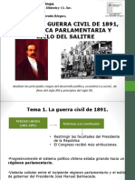 Guerra Civil, República Parlamentaria y Ciclo Del Salitre