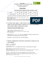 Probabilidade e Estatística Unidade - 3 - Exercicio