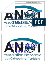 Annuaire Des Orthoptistes Tunisiens