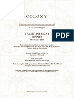 Colony Valentine S Day Menu 2023pdf