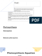 3.10 Plants and Food - Photosynthesis