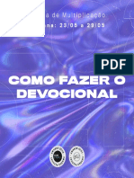 Como Fazer o Devocional (23maio)