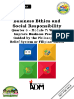 Bus - Ethics - q3 - Mod7 - Ways To Improve Business Practices Guided by The Philosophies, Belief System or Filipino Values - Final