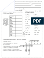 Atividades de Português 3°ano