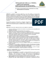 Reglamento para El Uso de Las Vías Públicas en El Municipio de La Ceiba