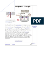 Dynamic Loudspeaker Principle