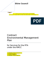 Contract Environmental Management Plan: Generic Shire Council