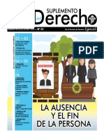 SUPLEMENTO 52 Ausencia y Fin de La Persona