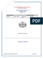 Computer Lab-X Lab Manual BEIT (2015 Course)