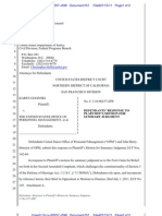 Christopher - Hall@usdoj - Gov: Defendants' Response To Plaintiff'S Motion For Summary Judgment