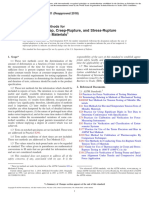 Standard Test Methods For Conducting Creep, Creep-Rupture, and Stress-Rupture Tests of Metallic Materials