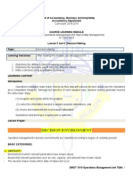 OMGT 1013 Module 3 and 4