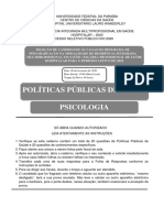 Prova Psicologia 2020