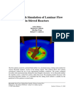 Sliding Mesh Simulation of Laminar Flow in Stirred Reactors