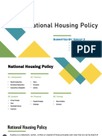 National Housing Policy