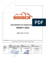 Sogut-Pts-003 Orden y Aseo