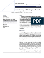 Biomechanics of Military Load Carriage and Resulting Musculoskeletal Injury A Review