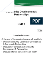 Introduction To - Community Development Partnerships