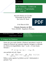 Aula27 - Critérios de Integrabilidade e Propriedades