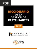 Diccionario Gestion Restaurantes Gastrouni