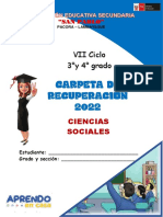 Carpeta de Recuperación Ccss Ciclo Vii