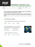 Set19 - RAIZ Editora - 9ano - Teste Diagnóstico