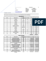 Cotizacion de Remodelacion