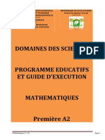 Domaines Des Sciences: Mathématiques 1 A2