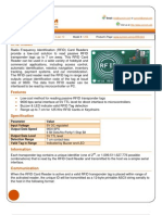 RFID Reader: Datasheet 4-Jan-10 1206