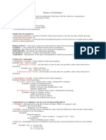 Basics of Statistics: Descriptive Statistics Inferential Statistics