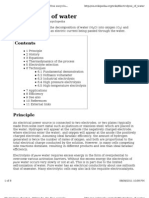 Electrolysis of Water Is The Decomposition of Water (H