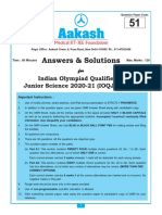 NSEJS 2020 Paper 1 Solutions by Aakash