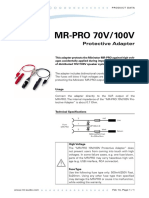 Minirator MR PRO 70V 100V Protective Adapter Product Data