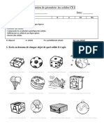 Evaluation Sur Les Solides CE1