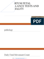 Antepartum Fetal Surveillance Tests and Abnormality