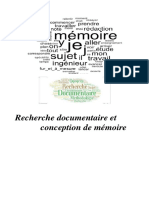 Recherche Documentaire Et Conception de Mémoire