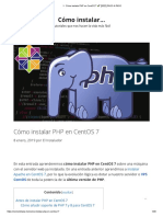 Cómo Instalar PHP en CentOS 7