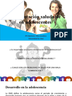 Sana Nutrición y Alimentación de Adolescentes