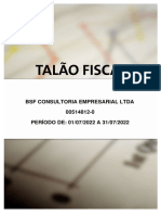 BSF - Talão Fiscal Eletronico