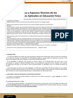 Evolución Histórica y Aspectos Técnicos de Los Sistemas Analíticos Aplicados en Educación Física