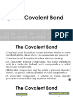 The Covalent Bond