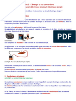 Chapitre 1. Courant Électrique Et Circuit Électrique Simple