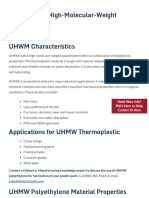 Material Properties of UHMW Polyethylene - Thermoplastic