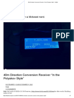 40m Direction Conversion Receiver "In The Polyakov Style" - Kk9jef