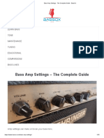 Bass Amp Settings - The Complete Guide - BassOx