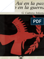 Asi en La Paz Como en La Guerra - Guillermo Cabrera Infante